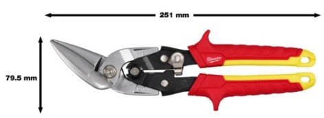 Фото - Ножиці по металу Milwaukee прямий різ (4932499019)