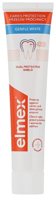 Фото - Зубна паста Elmex 75 мл Делікатне Відбілювання "Anticaries" (8718951240858)