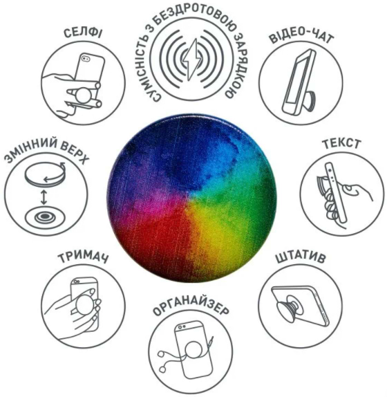 Фото - Попсокет Luxe Cube POP 007 Fantasy (9998866457216)