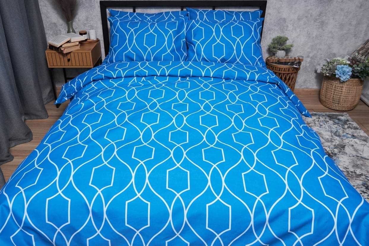 Комплект постельного белья Moon&Star Микросатин Premium «Ocean Breeze» 143х210 см нав. 2х50х70 (MS-820005161)