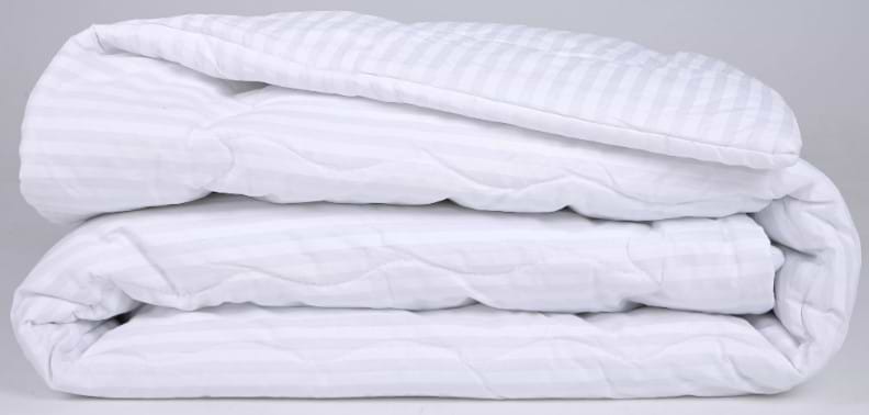 Ковдра демісезонна двоспальна євро MirSon антиалергенна №173 Сolor Fun Line 17-0605 Stripe White Eco-Soft 220х240 + нав. 2 шт. (2200010852554)