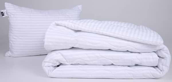 Фото - Ковдра літня двоспальна MirSon антиалергенна №172 Сolor Fun Line 17-0605 Stripe White Eco-Soft 140х205 + нав. 2 шт. (2200010854268)