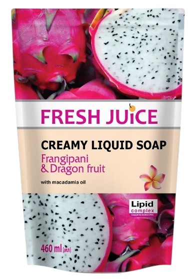 Жидкое мыло для рук Fresh Juice frangipani&dragon fruit 460 мл (4823015923357)