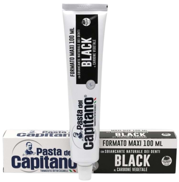 Зубная паста Pasta Del Capitano MAXI Carbone 100 мл (PTCM100)