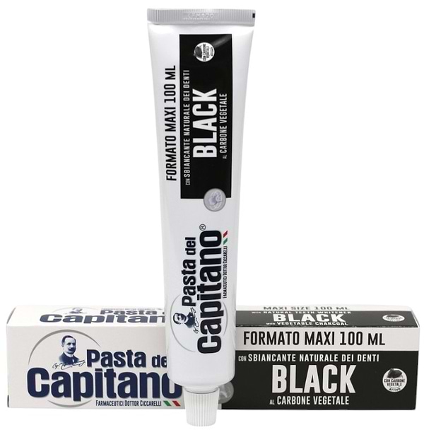 Фото - Зубная паста Pasta Del Capitano MAXI Carbone 100 мл (PTCM100)