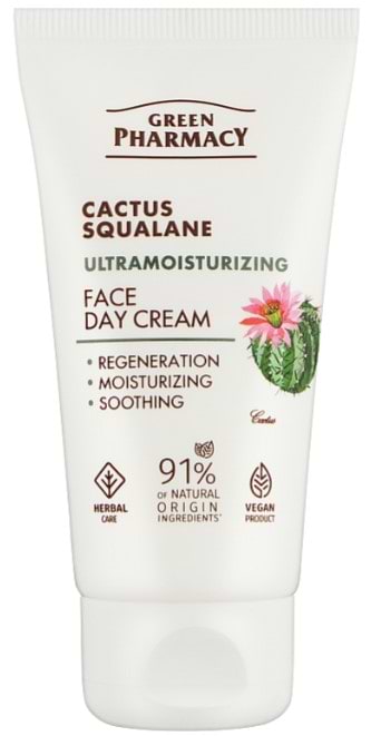 Фото - Крем для обличчя Green Pharmacy 50 мл денний Кактус + сквалан (5901845509664)