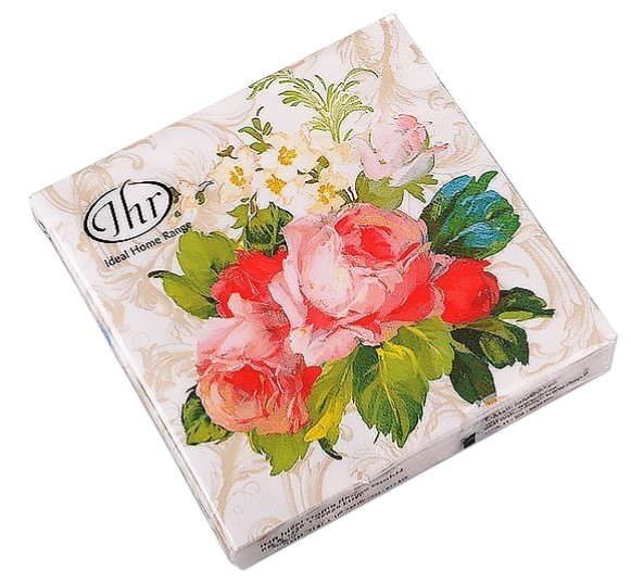 Серветки паперові Ideal Home Краса 20 шт. 32x32 см (694-010)