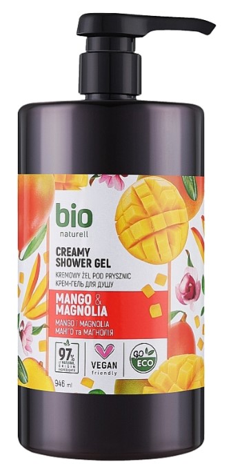 Гель для душу Bio Naturell 946 мл манго та магнолія з помпою (4820168434495)