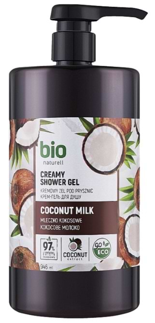 Гель для душа Bio Naturell 946 мл кокосовое молоко с помпой (4820168434488)