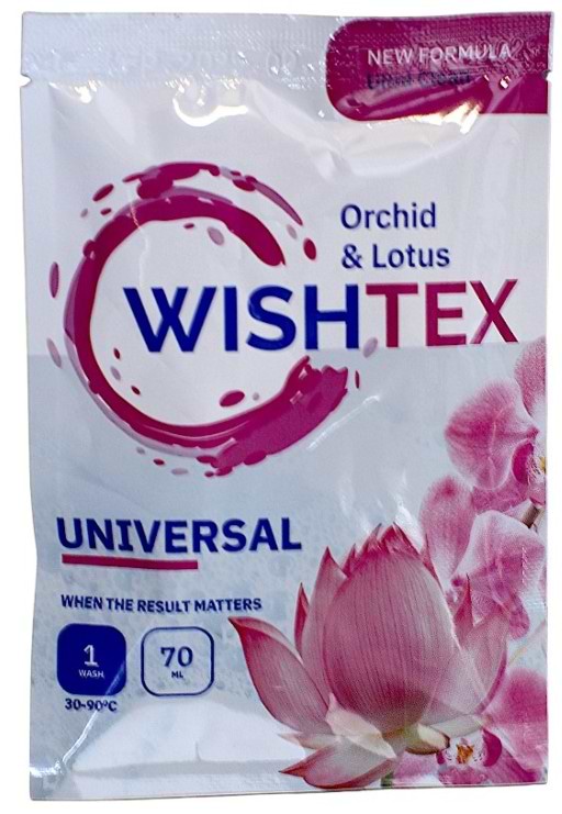 Фото - Гель для прання WishTex Universal Orchid & Lotus 70 мл (WLGUOL70)