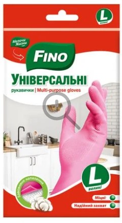 Рукавички латексні FINO неопудр. , Стандарт L - Фото 1