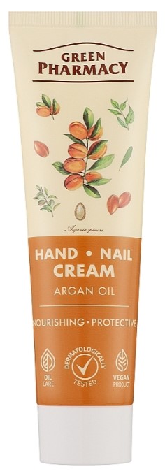 Крем для рук і нігтів Green Pharmacy 100 мл Арганова олія (4823015945663)