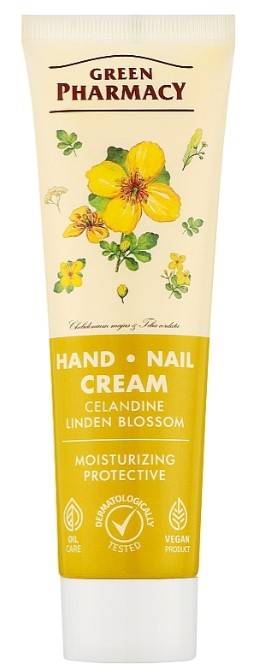 Крем для рук і нігтів Green Pharmacy 100 мл Чистотіл та липовий цвіт (4823015916687)