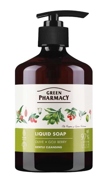 Жидкое мыло для рук Green Pharmacy 460 мл оливка/годжи (4823015905865)