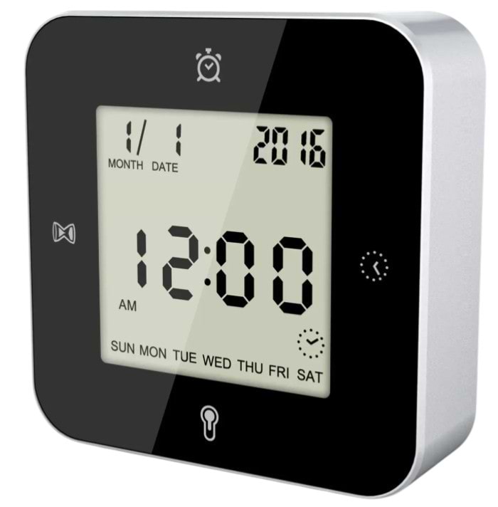 Настільний годинник Technoline WT344 Black/Silver