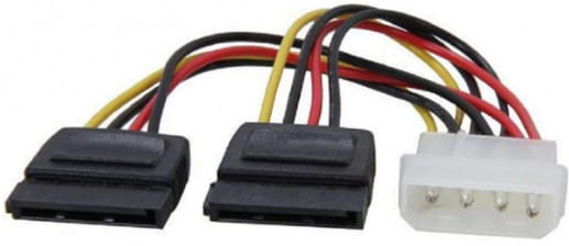 Кабель живлення Molex 4 pin - 2xSATA Power Female (S0449) - Фото 1