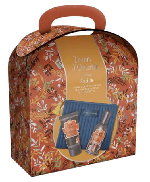 Подарунковий набір для догляду за тілом Tesori d'Oriente POCHETTE КВІТКА ЛОТОСУ (8001580897006)