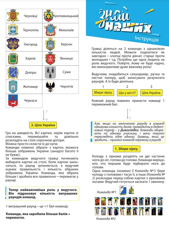 Фото - Настольная игра общение (8+) Strateg патриотическая "Знай наших", укр (30434)