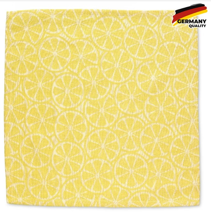 Фото - Серветка для сервірування Kela Citrus 40x40 см Yellow (12464)