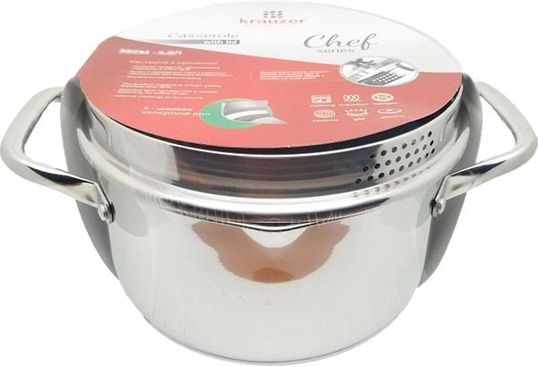 Фото - Каструля Krauzer Chief 22x12.5 см LKA-133HMOLO-22C-1 (78604)