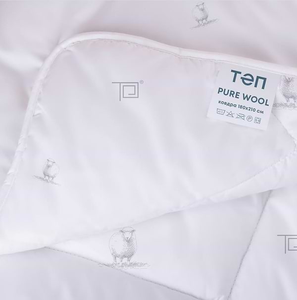 Фото - Ковдра зимова полуторна ТЕП Membrana Print Pure Wool 150х210 см (1-02580_00000)