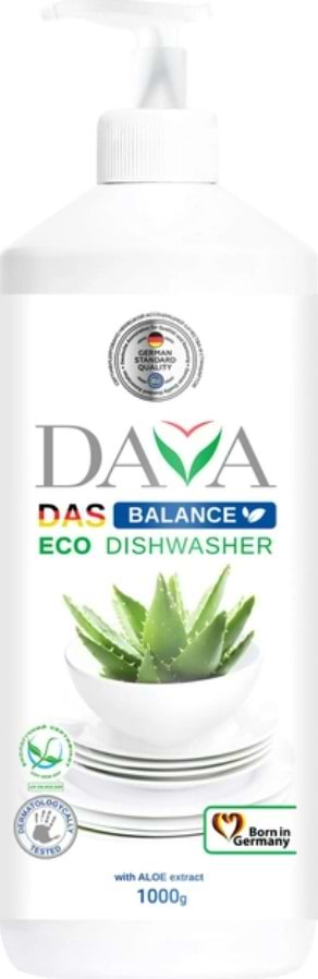 Средство для ручного мытья посуды DAVA BALANCE Экологический С экстрактом алоэ 1000г - Фото 1