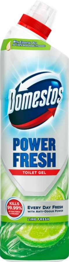 Засіб для чищення унітазу Domestos Арома пауер Свіжасть лайму 700мл - Фото 1