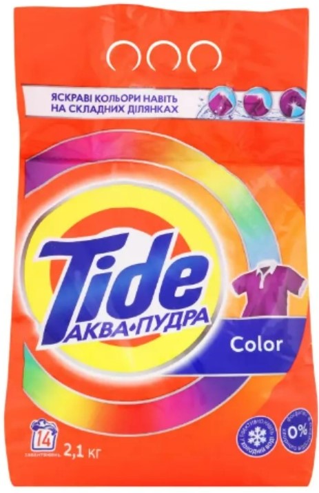 Фото - Стиральный порошок Tide Аква-Пудра Колор 2,1кг