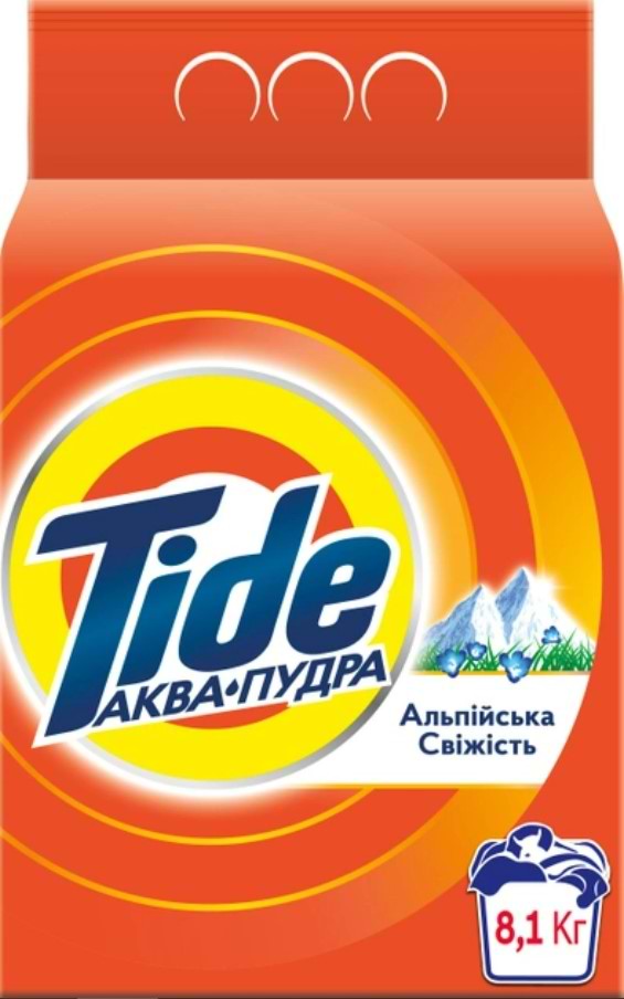 Фото - Стиральный порошок Tide Аква-Пудра Альпийская Свежесть 8,1кг