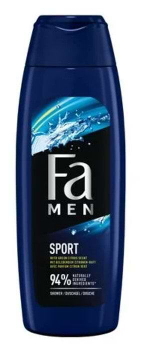 Гель для душа Fa Men Sport аромат зеленого цитруса 750мл - Фото 1