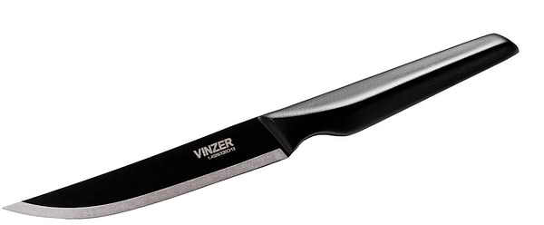 Фото - Нож кухонный Vinzer Geometry Nero Line 12.7 см (50300)