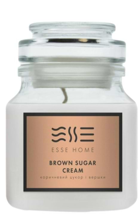 Свічка скло Esse Brown Sugar Cream 150 г (C-BS) (4820239120982) - Фото 1