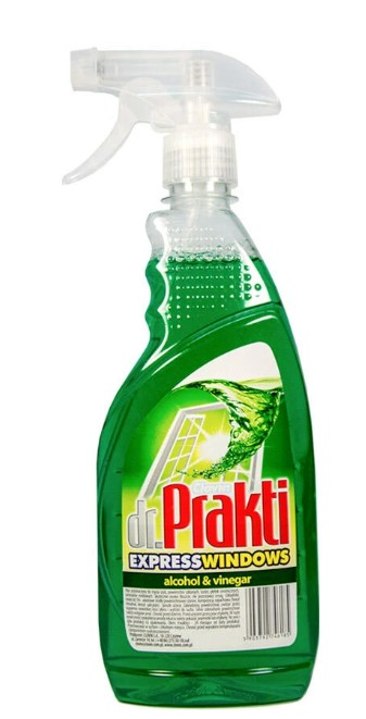 Чистящее средство для стекла DR. PRAKTI зеленый 1 л - Фото 1