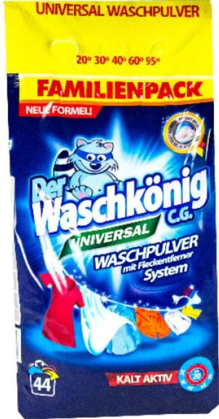 Фото - Стиральный порошок Waschkonig Universal 3,036 кг (4260418931334)