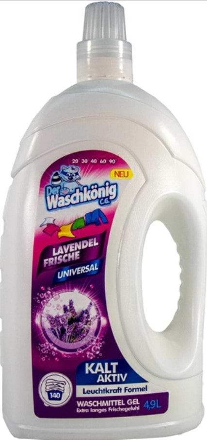 Гель для прання Waschkonig Universal Lavendel 4,9 л (4260418931020) - Фото 1
