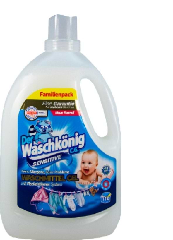 Гель для прання Waschkonig Sensitive 3305 мл (4260418932782) - Фото 1