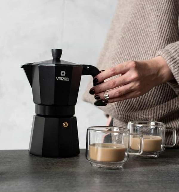 Фото - Кавоварка гейзерна Vinzer Moka Nero (50394)