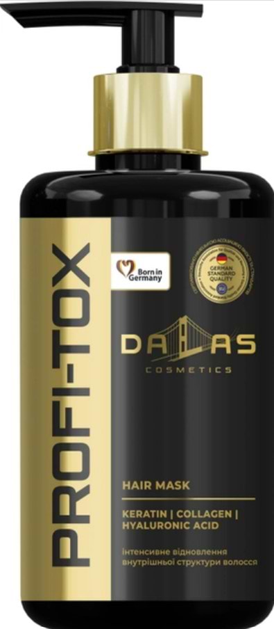 Маска для волосся DALAS Profi-tox з кератином, колагеном та гіалуроновою кислотою 900 мл - Фото 1