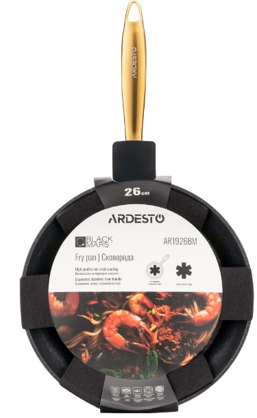 Фото - Сковорода универсальная Ardesto Black Mars Sparkle 26 см (AR1926BM)
