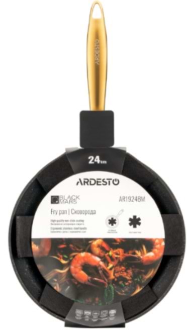 Фото - Сковорода універсальна Ardesto Black Mars Sparkle 24 см (AR1924BM)