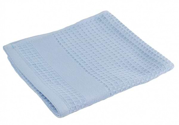 Фото - Рушник для рук GM Textile вафельний блакитний 40х70