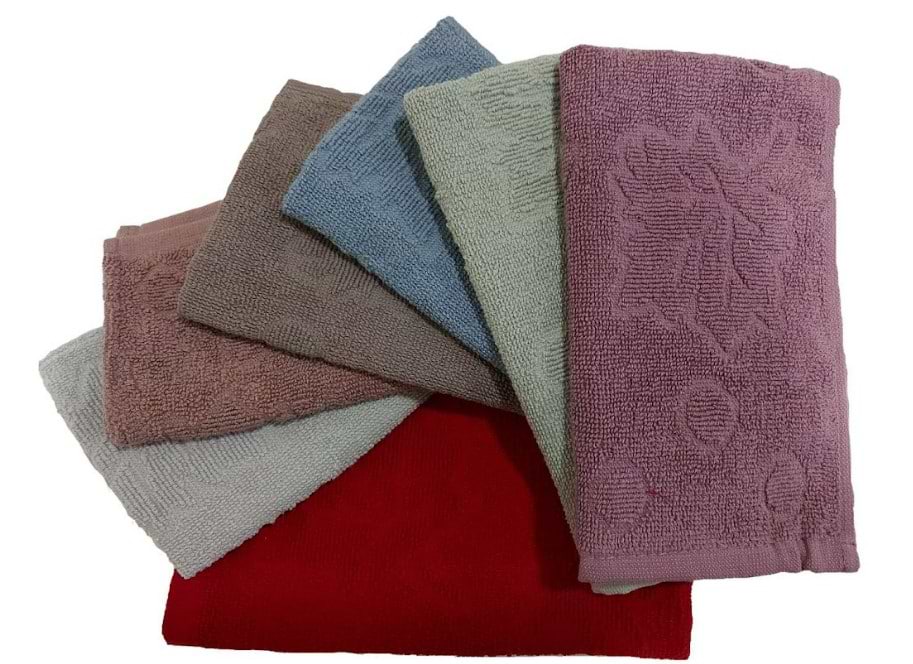 Набір серветок GM Textile махрових жакардових листочки 25х45, 8 шт - Фото 1
