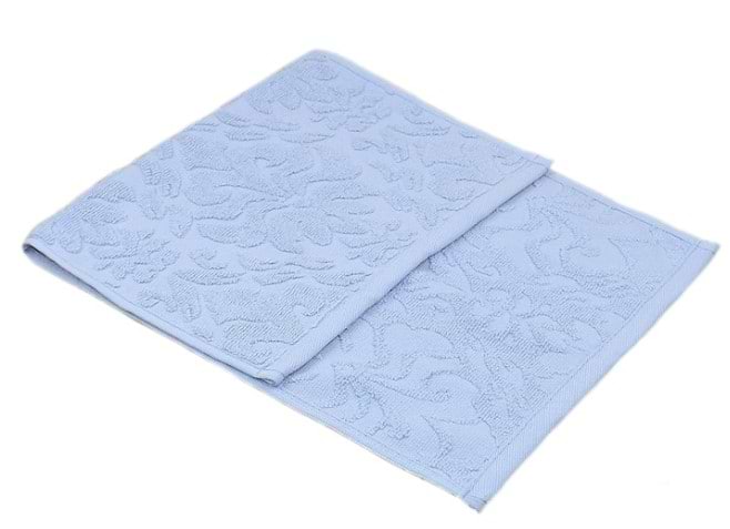 Полотенце для рук GM Textile махровое жаккардовое голубое 30х60, на крючке - Фото 1