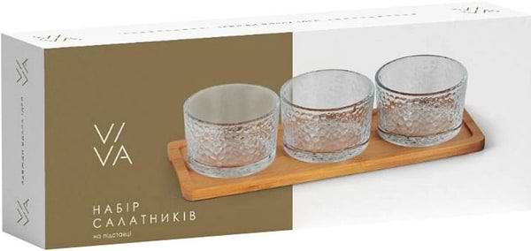 Фото - Уцінка - Набір салатників Viva Bamboo 3х200 мл (R/4)