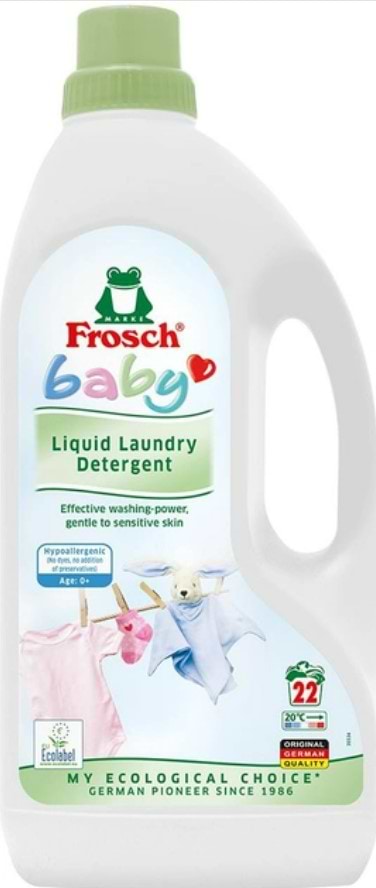 Фото - Гель для стирки Frosch Baby 1,5л Фото - Гель для стирки Frosch Baby 1,5л