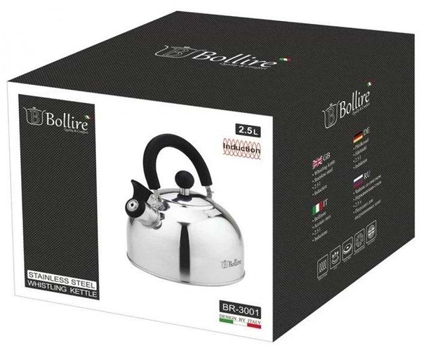 Фото - Чайник металлический Bollire BR-3001 2.5 л