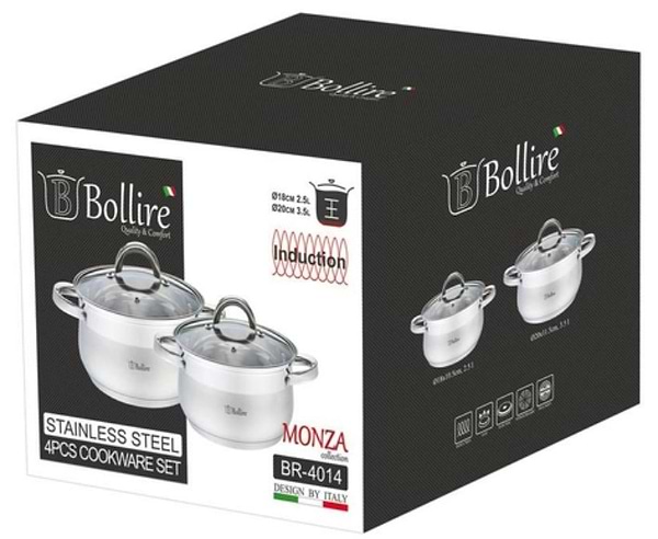 Фото - Набір посуду Bollire BR-4014 4 шт.