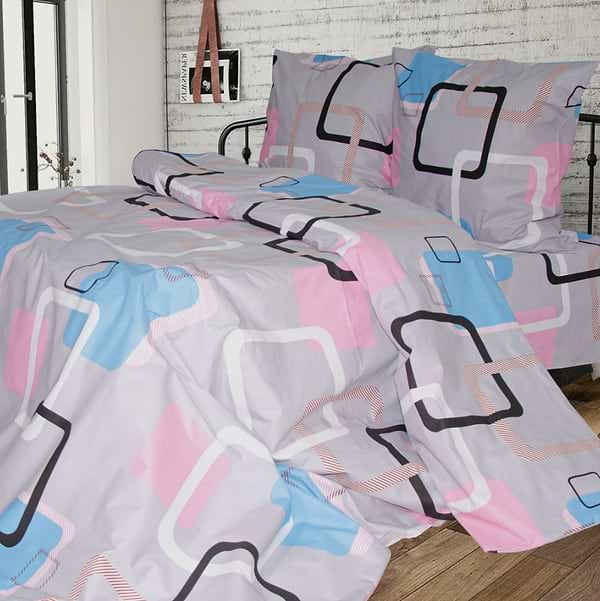 Фото - Комплект постільної білизни Ярослав бязь 200х220 (нав. 70х70) диз.t347 (48834)