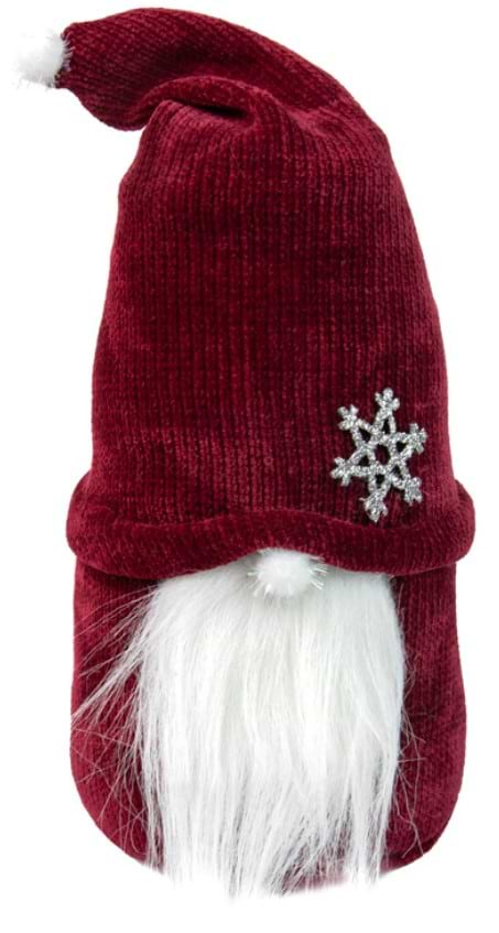 Фото - Декор New Year Гном Strateg большой бордовый (60607)