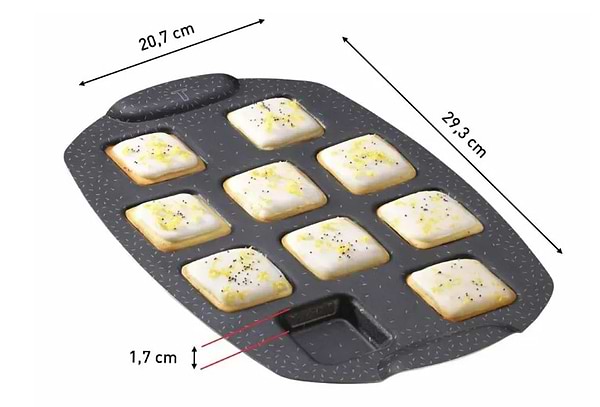 Фото - Форма для приготування Tefal J5734502 PerfectBake Mini 21х29 см (10 форм)